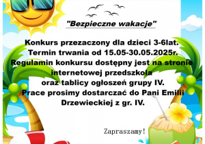 Konkurs "Bezpieczne wakacje"