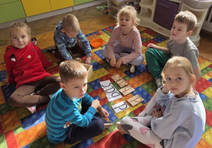 prezentacja ułożonych liter