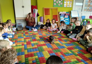 Pani opowiada o kangurku