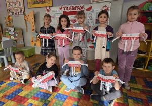 pokaz wykonanych prac - flaga