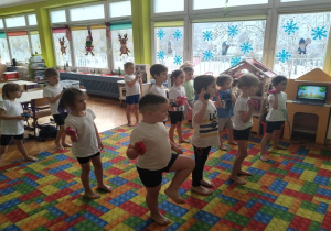 skupieni na ćwiczeniu