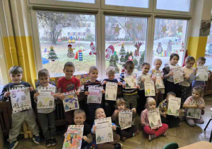 Pokaz świątecznych kolorowanek