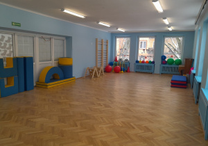 Nowa sala gimnastyczna w naszym przedszkolu