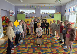 solenizant z cukierkami