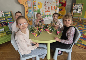 pokaz powstałych koszyczków