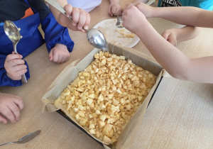 pokaz ciasta gotowego do upieczenia