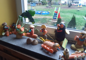 Warzywne stworki zrobione przez dzieci